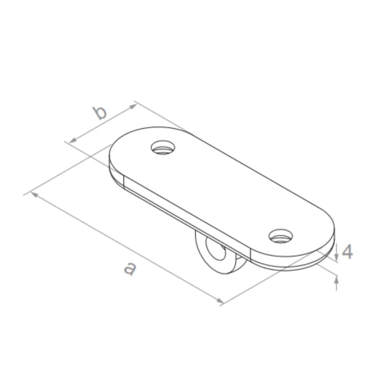 Handrail plate - Flat - StroFIX