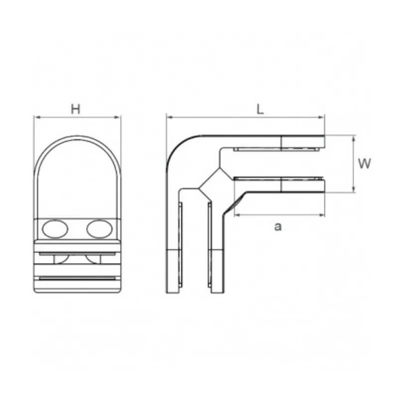 Glass clamp (90°) - StroFIX
