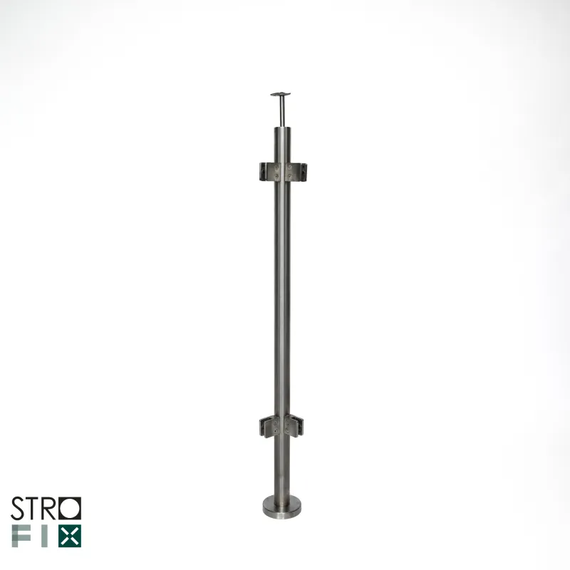 Glass railing system for a flat surface - 42.4 - StroFIX