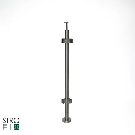 Glass railing system for a flat surface - 42.4 - StroFIX