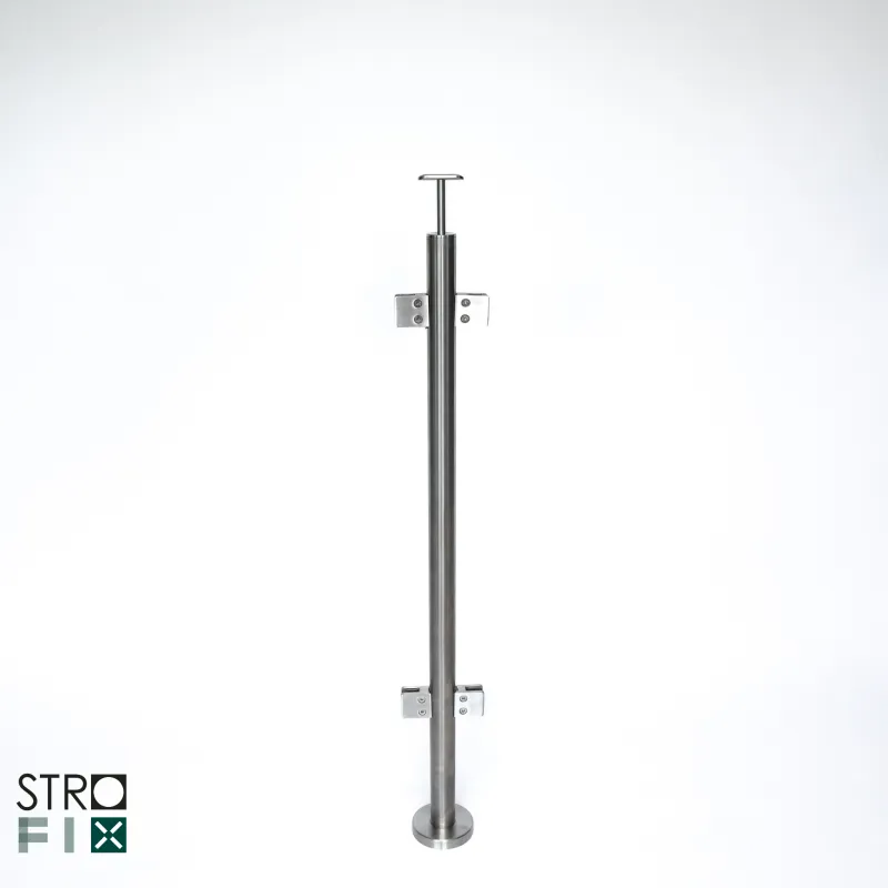 Glass railing system for a flat surface - 42.4 - StroFIX