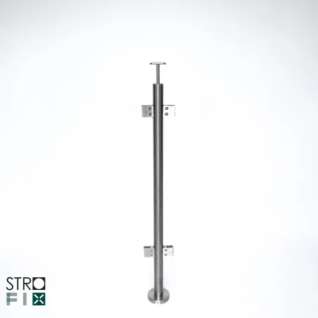 Glass railing system for a flat surface - 42.4 - StroFIX
