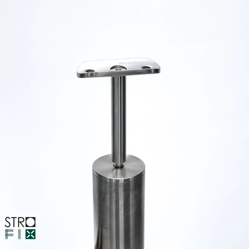 Glass railing system for a flat surface - 42.4 - StroFIX