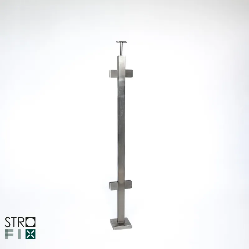 Glass railing system for a flat surface - Flat - StroFIX