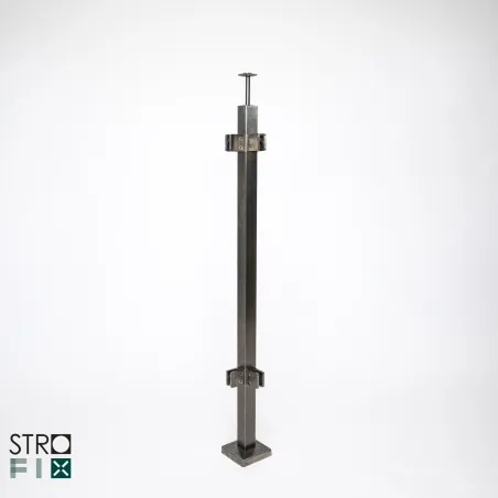Glass railing system for a flat surface - 42.4 - StroFIX