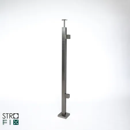 Glass railing system for a flat surface - 42.4 - StroFIX