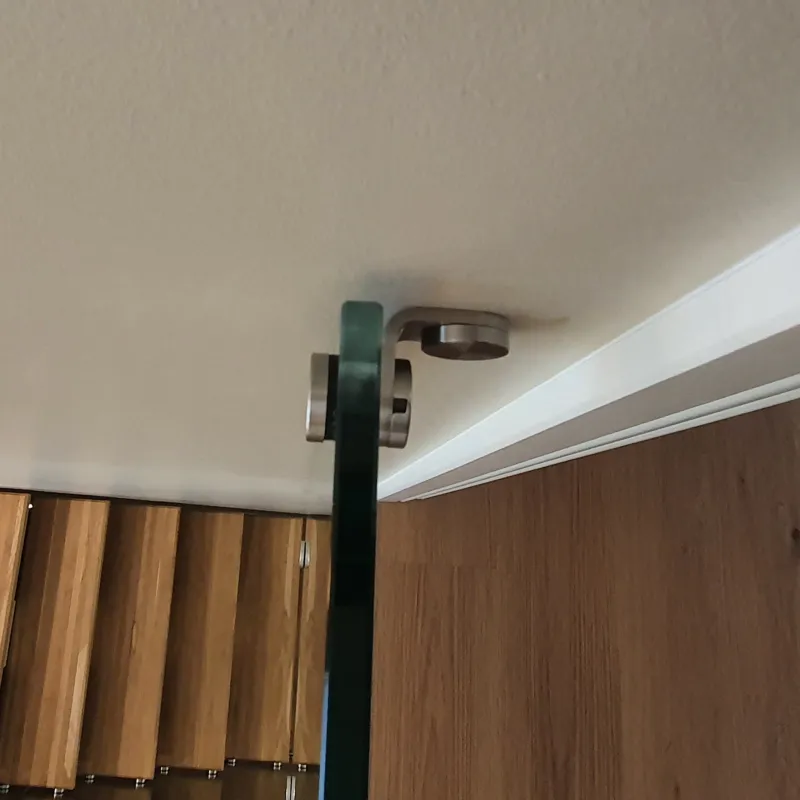 Glass adaptor D30, 90°, Glass/Wall, SS, satin - Strofix