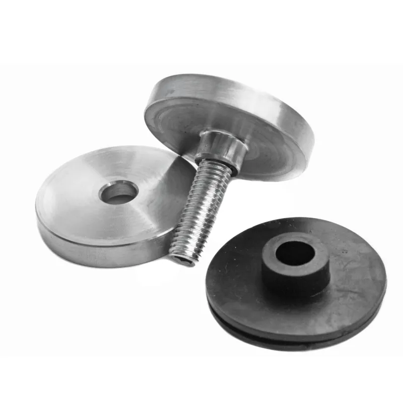 Glass adaptor D50 spherical, SS, satin-2