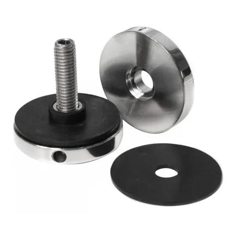 Glass adaptor D50 spherical, SS, polished-2