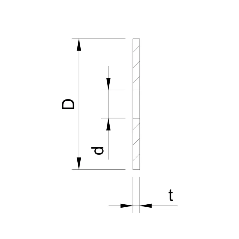 Glass adaptor - gasket, D40, EPDM - Strofix