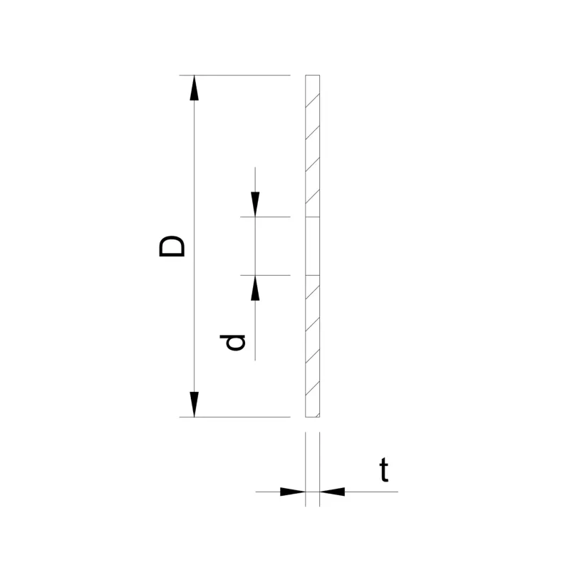 Glass adaptor - gasket, D50, EPDM - Strofix
