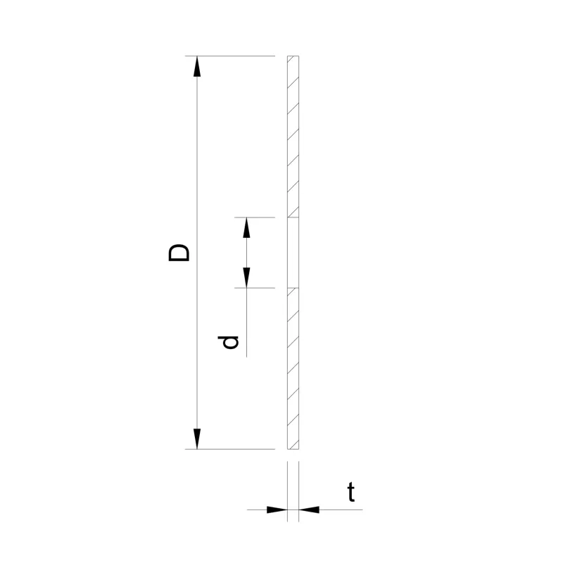 Glass adaptor - gasket, D70, EPDM - Strofix