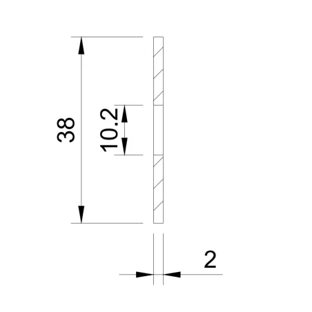Glass adaptor - gasket, D40, Silicone - Strofix