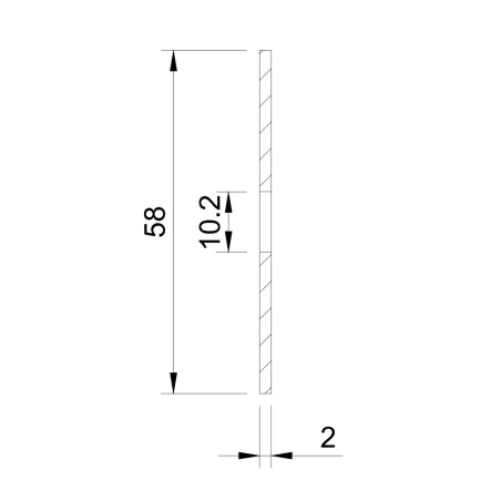 Glass adaptor - gasket, D60, Silikons - Strofix