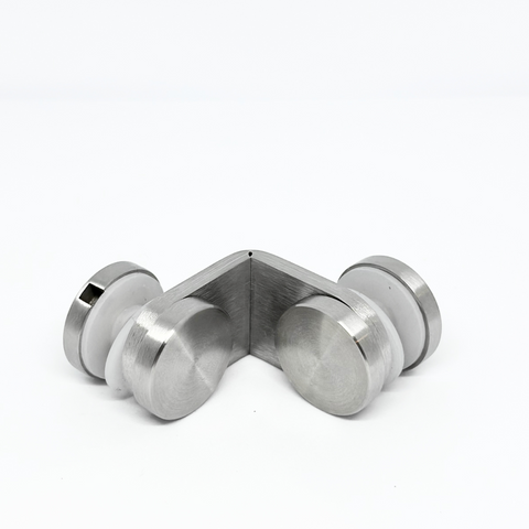 Punktveida stiprinājumu komplekts, lai savienotu divus stiklus 90 grādos savā starpā - Strofix